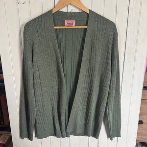 Love Code Cardigan Green Size XL